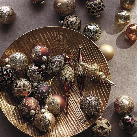 box of mixed metal ornaments|Christmas Ornaments Mixed Metals .